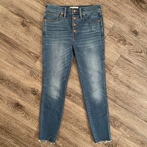Madewell 10” high rise skinny crop